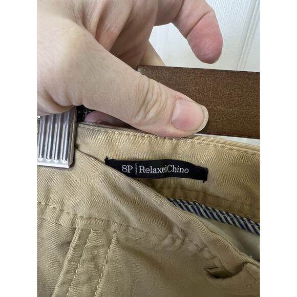 Talbots Women's Size 8P Petite Relaxed Chino Cotton Blend Relaxed Khaki Pants. - Picture 4 of 10